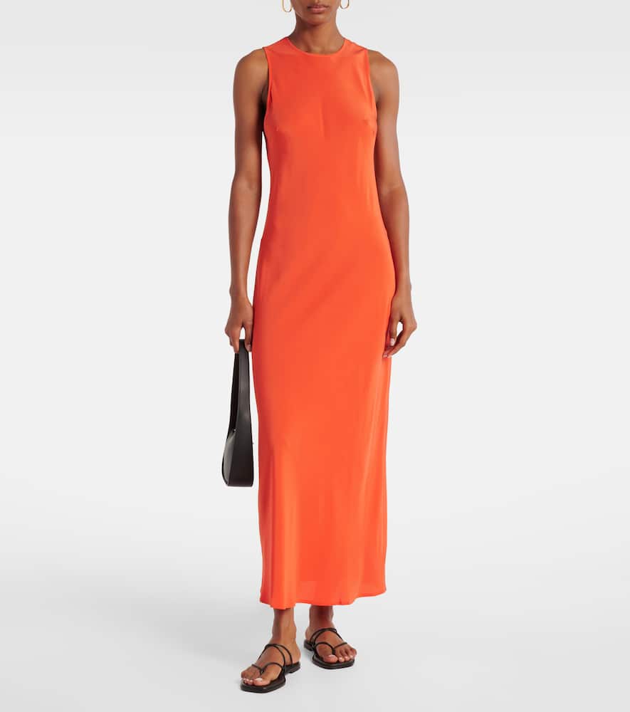 Valencia silk maxi dress