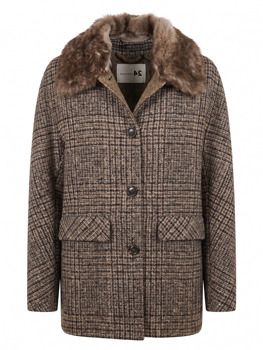 Jacket With Shearling Details