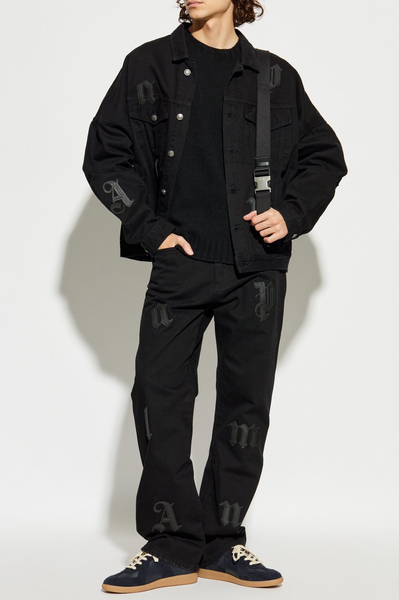Sweater With A Round Neckline, Men's, Black