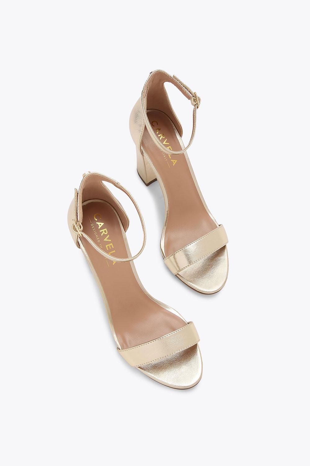 Carvela Women's 'Capo Block Heel' Heels in Gold