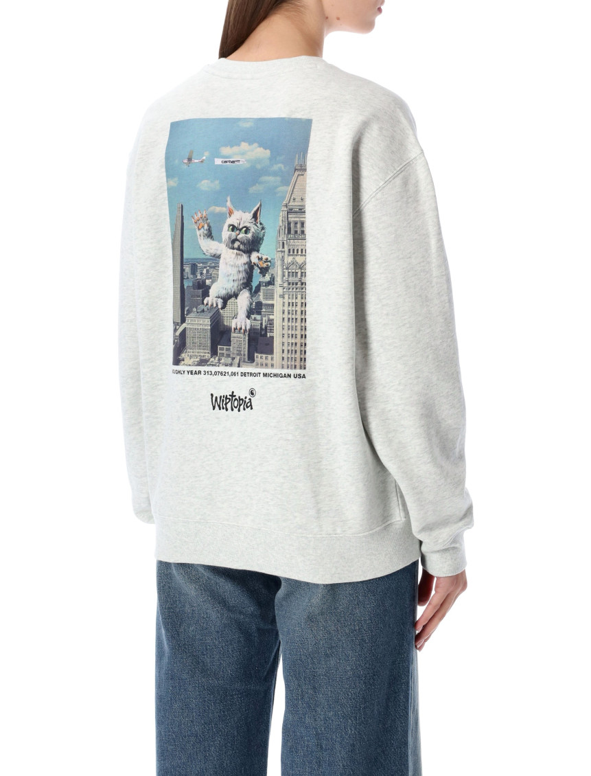 Light Grey Crew Neck Logo Sweatshirt