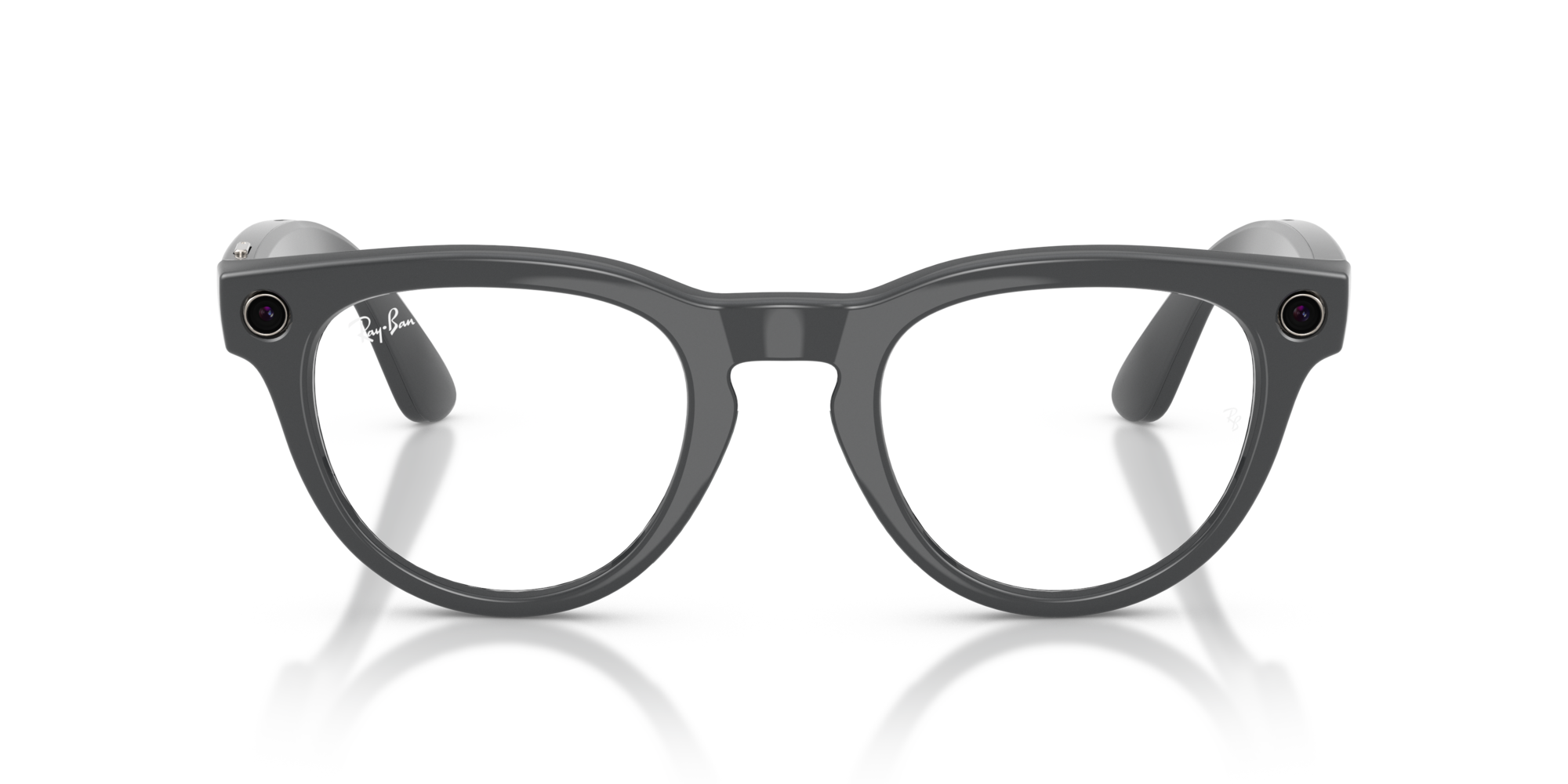 Ray - Ban Unisex Ray - Ban Meta RW4013 Headliner 6702CE - GEN 2 Sunglasses Injected Grey Transparent Pantos Transitions Photochromatic