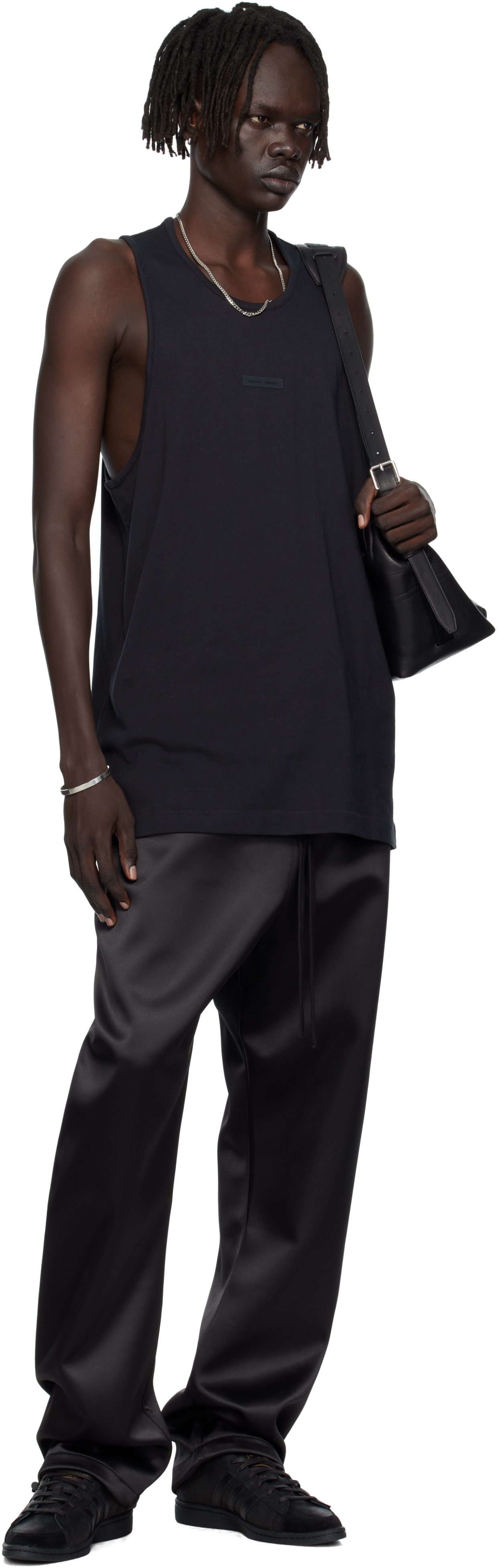 Black Vintage Fit Tank Top