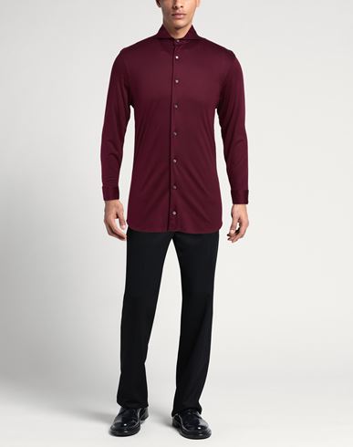 Man Shirt Plum Size M Cotton