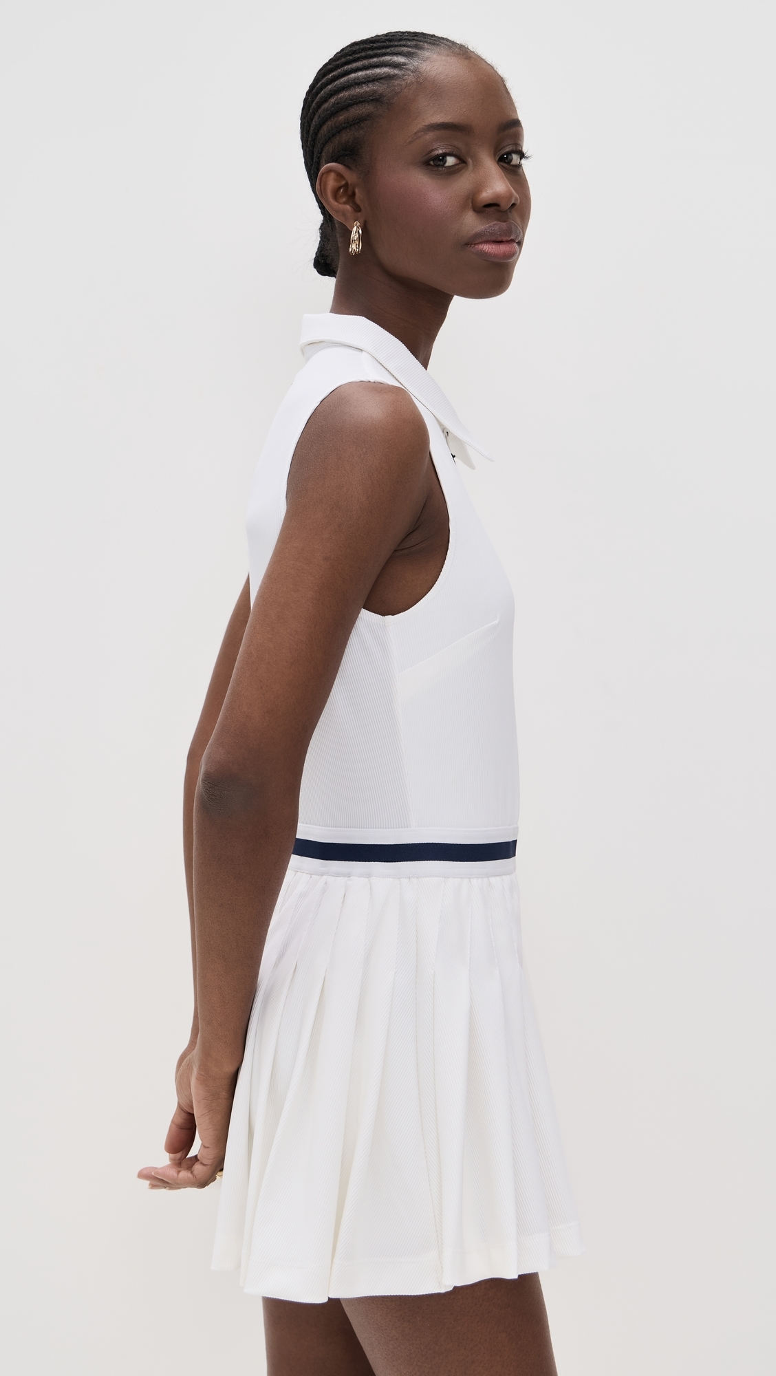 The Upside Renshaw Beth Pleated Dress White