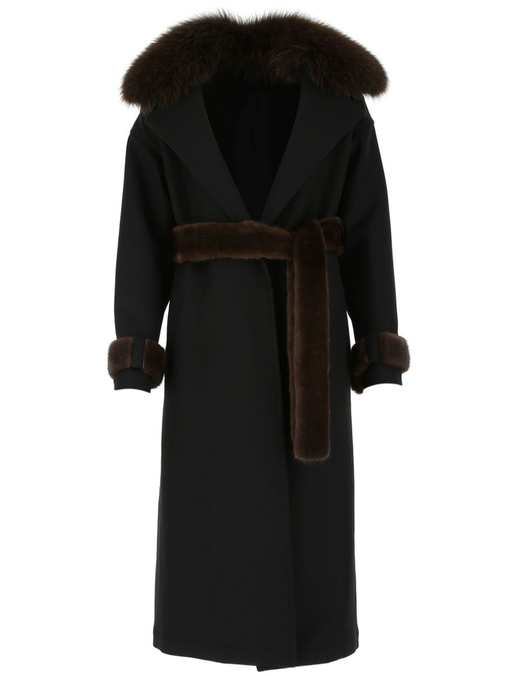Belted coat - Black