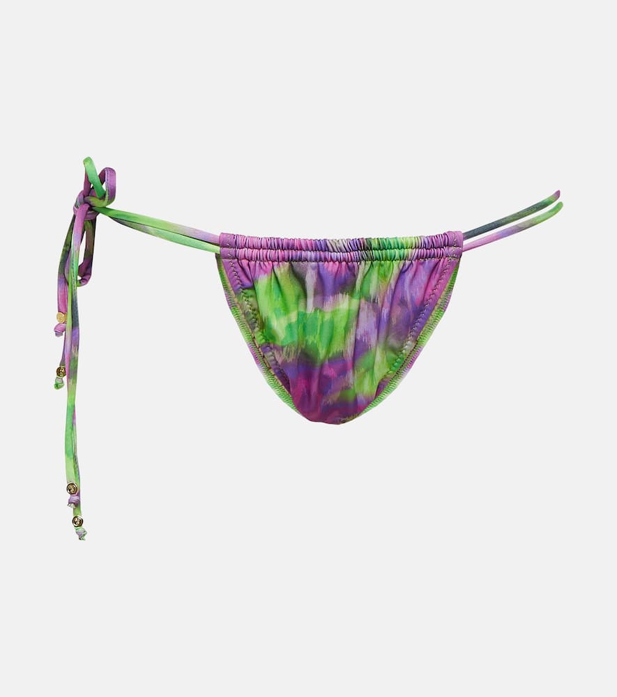 Seychelle ruched triangle bikini bottoms