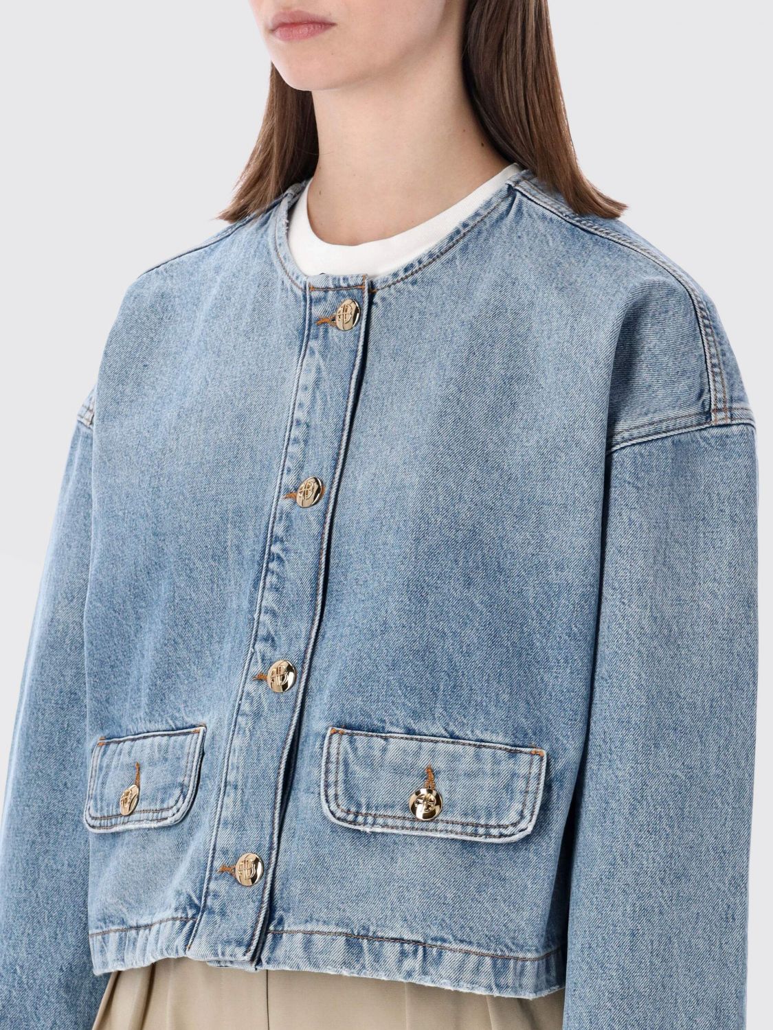 Coat Woman color Blue