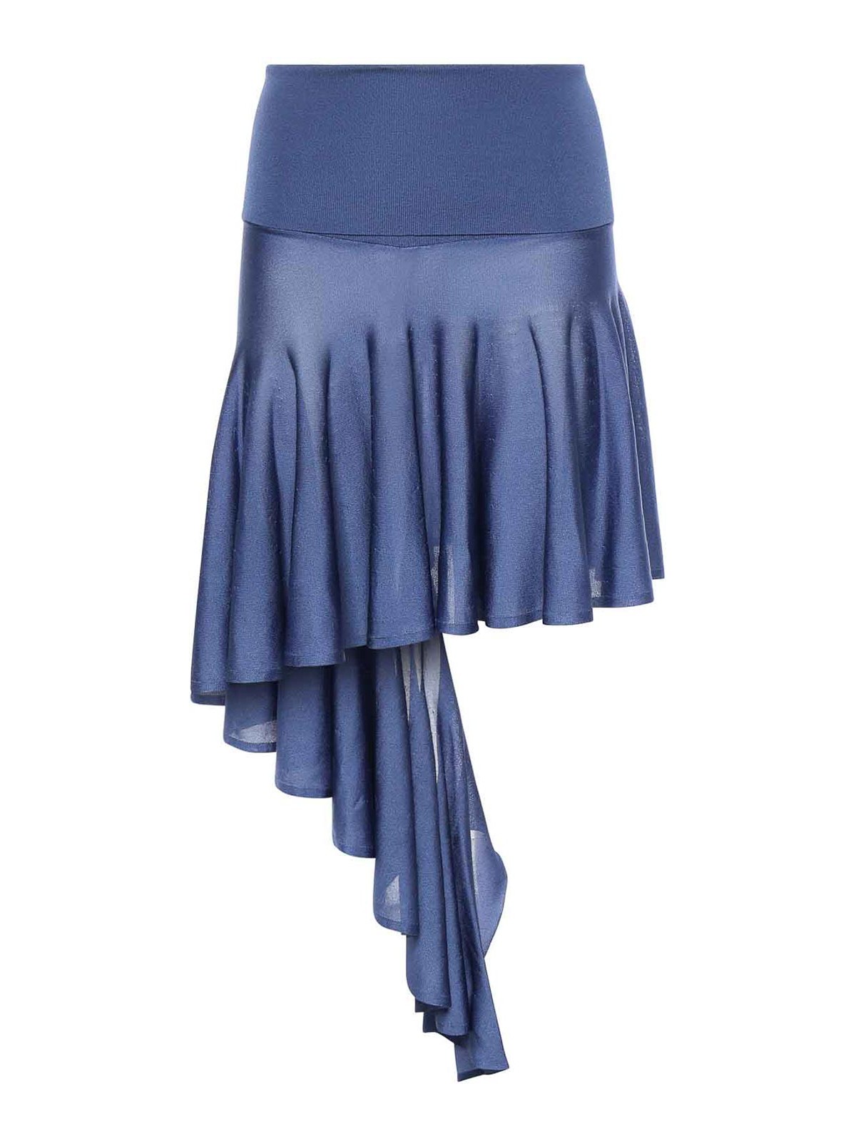 Denim Asymmetric Skirt