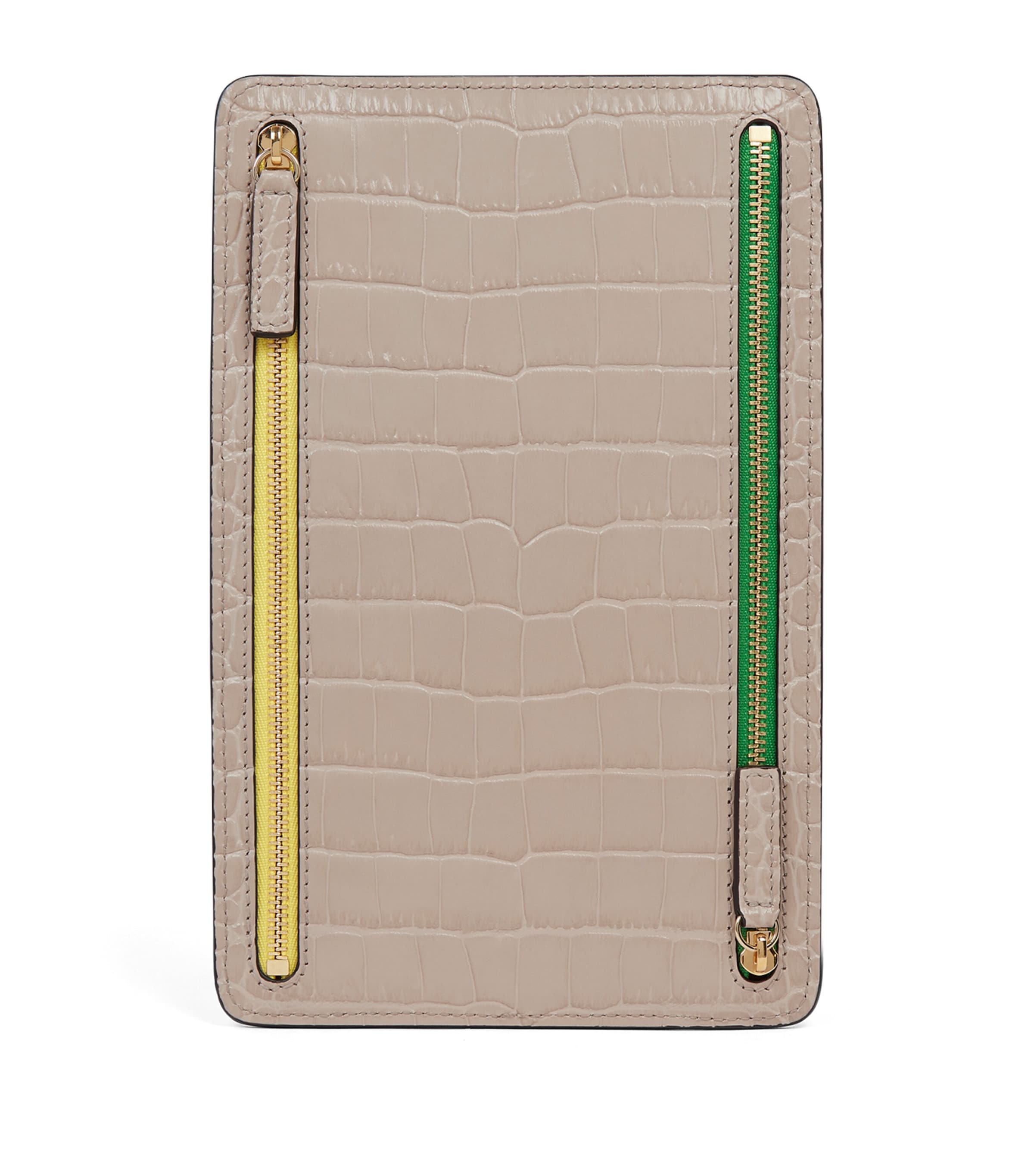 Panama Leather Multi-Zip Travel Wallet