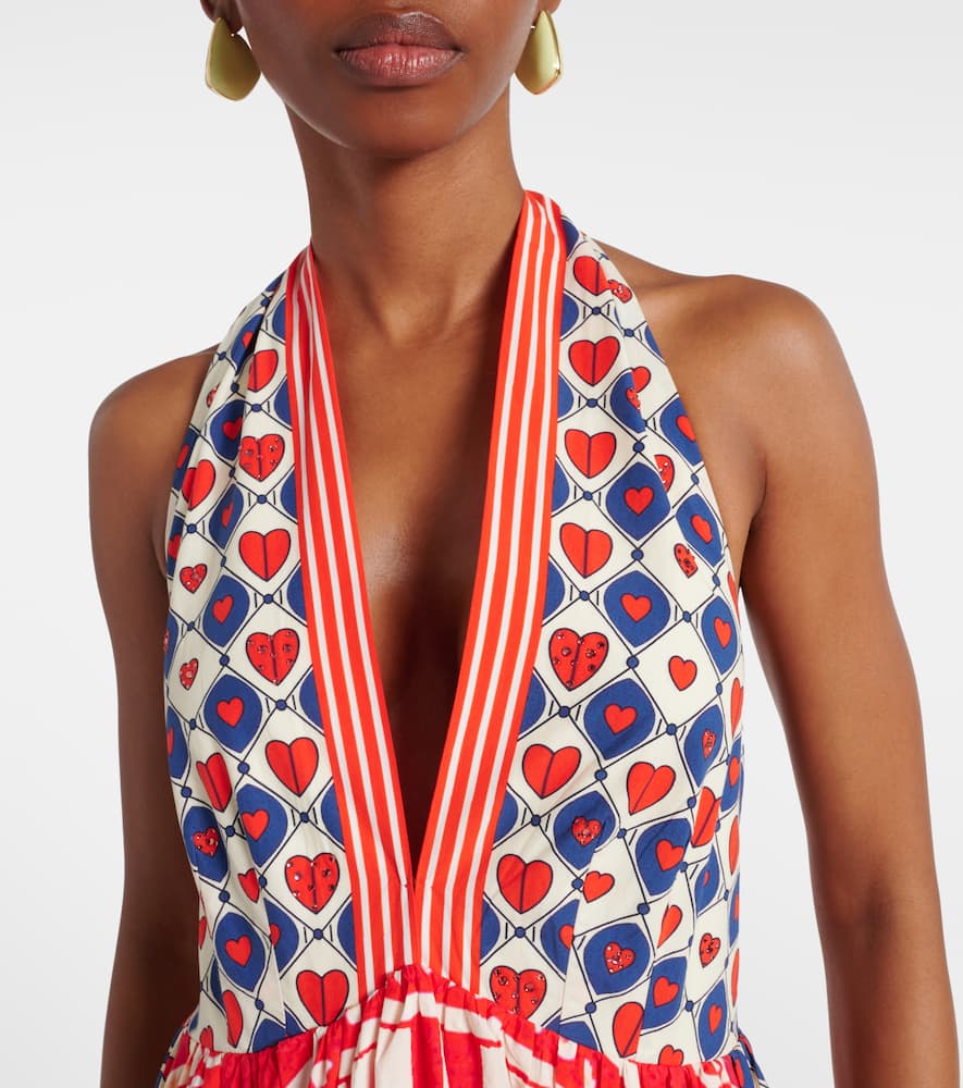 Rinse & Roar halter cotton maxi dress