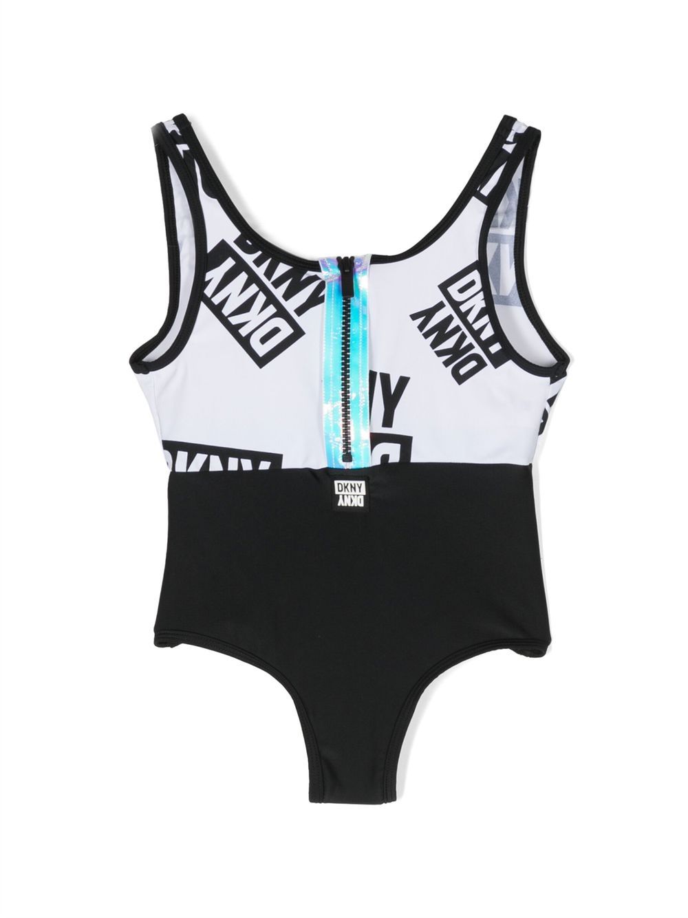 Logo-print swimsuit - White