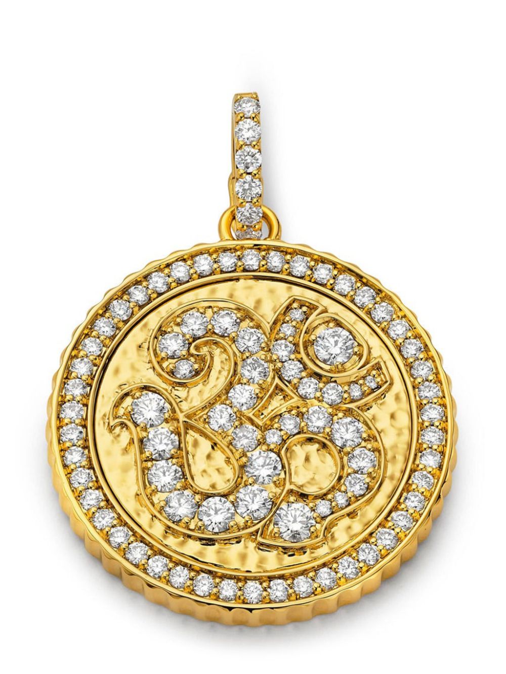 20kt yellow gold diamond pendant