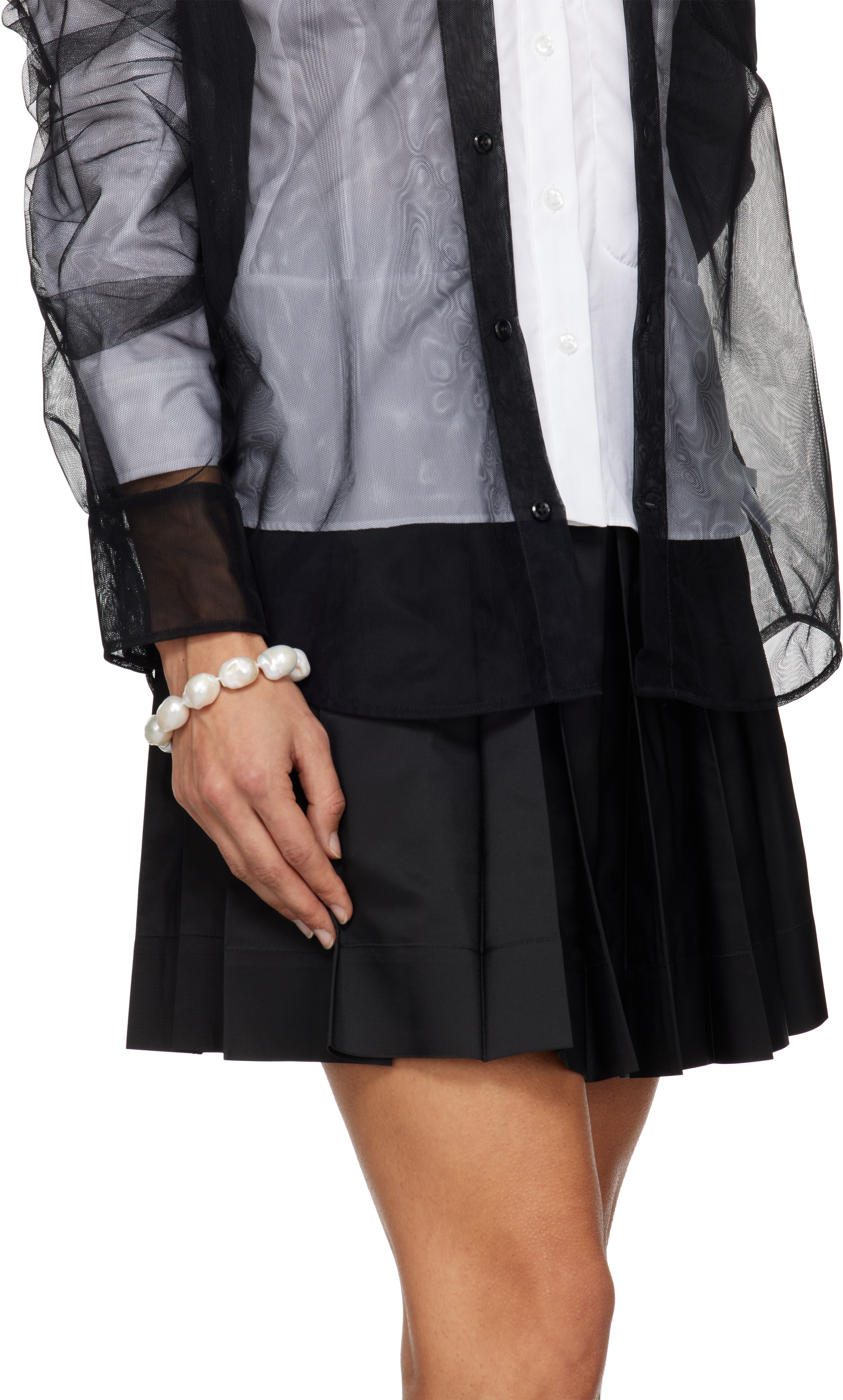 Gohar World White Host Baroque Pearl Bracelet