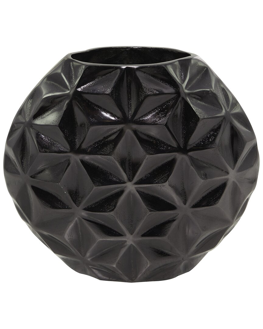 Geometric Aluminum Faceted Vase