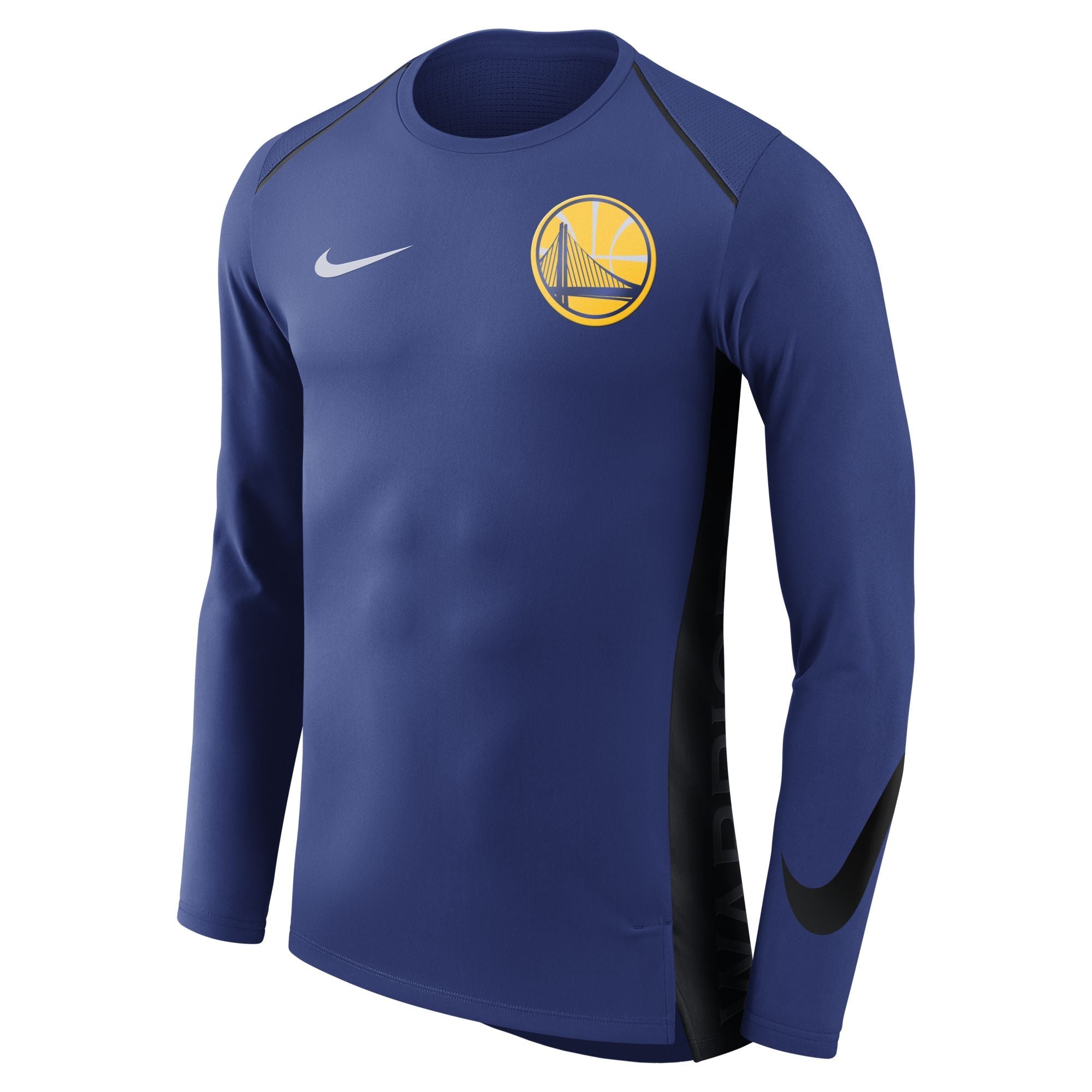 Men's NBA Gs Warriors Hyper Elite Shooter Long Sleeve Shirt