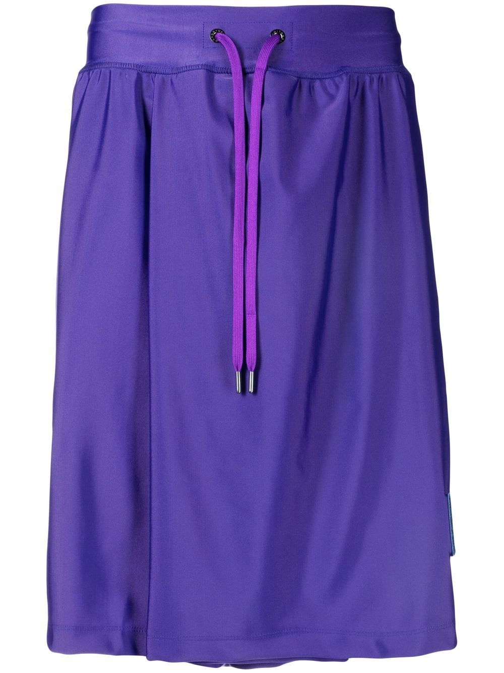 Logo patch track shorts - Purple