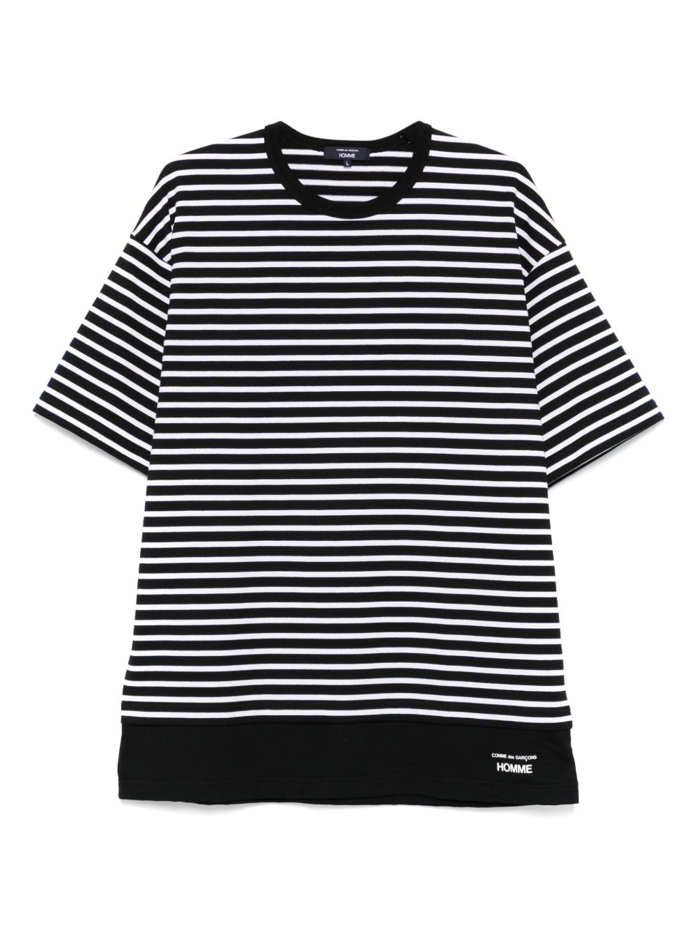 Comme des Garçons Homme striped T-shirt - Black