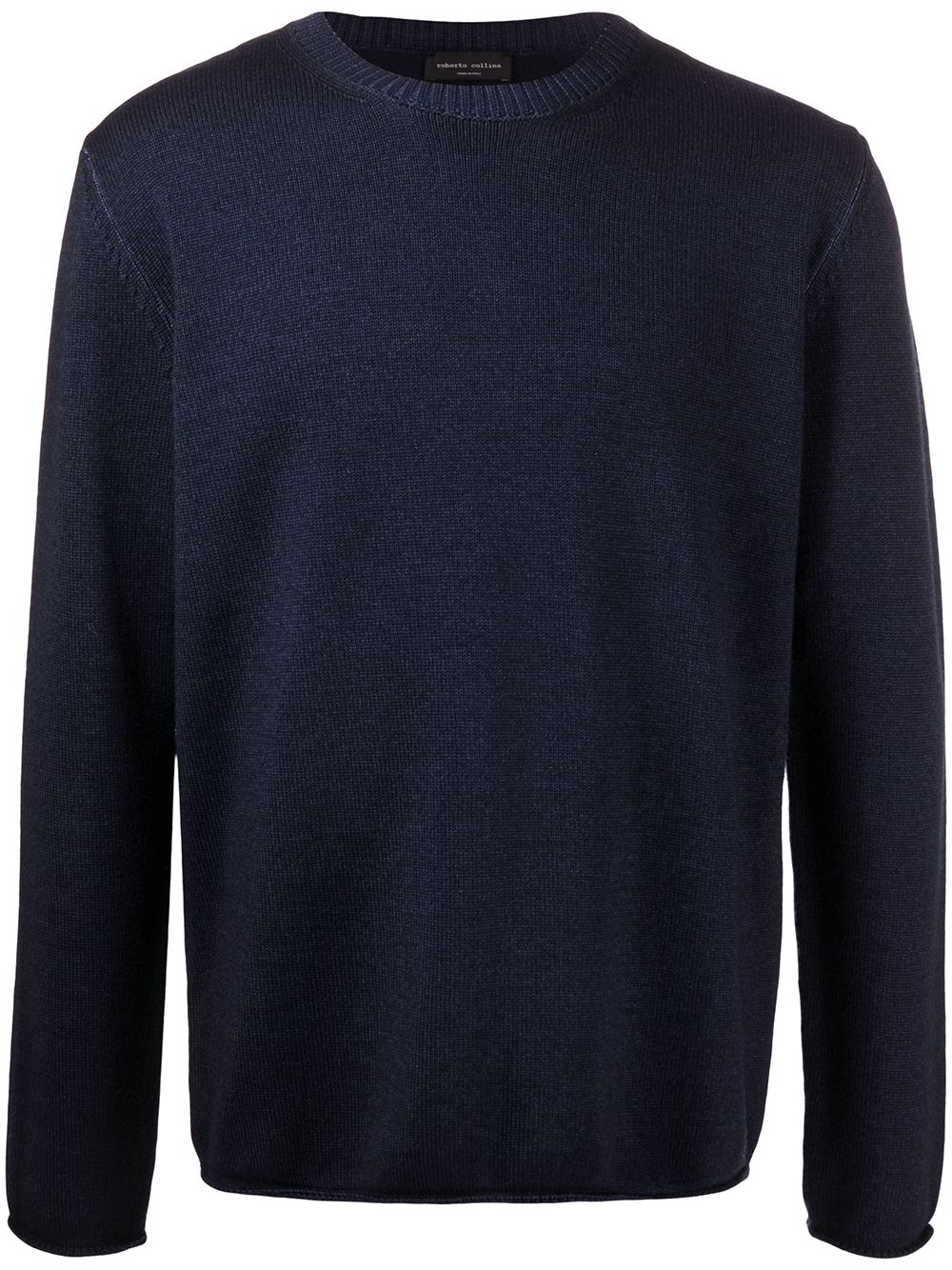 Round neck jumper - Blue