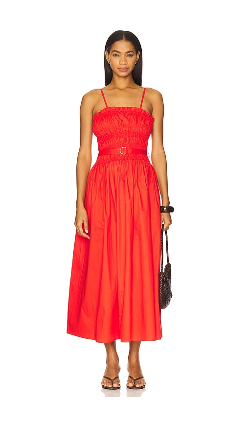 Karina Grimaldi Panama Solid Dress in Orange.  XS. Also in L