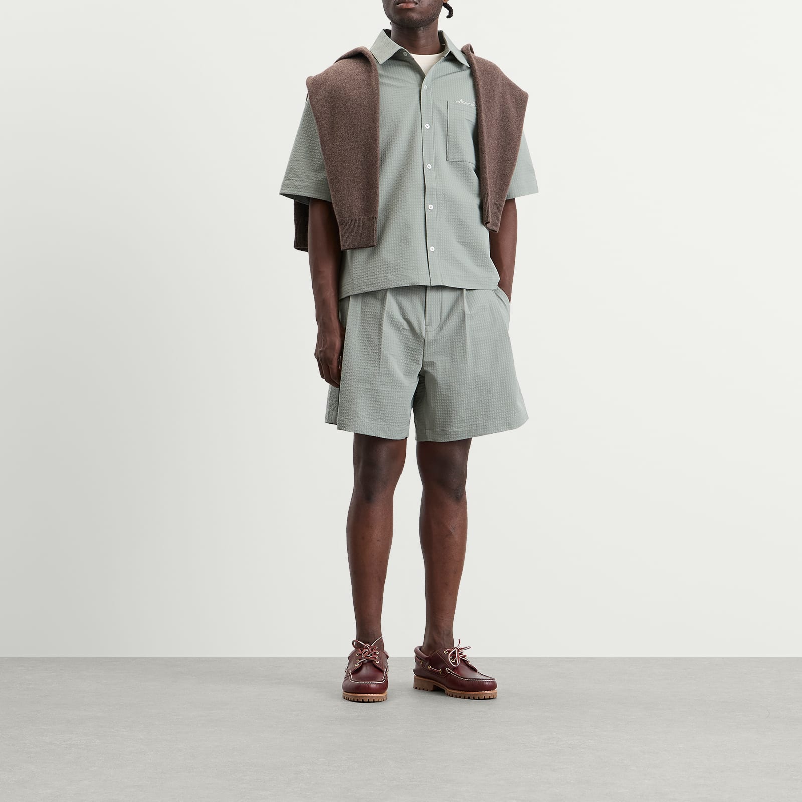 Men's Textured Shirt Sage