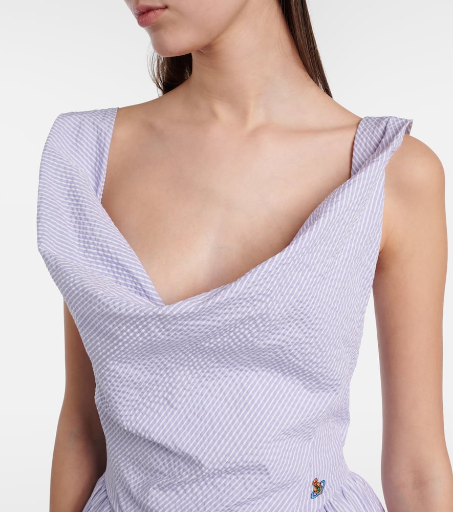 Sunday cotton seersucker midi dress
