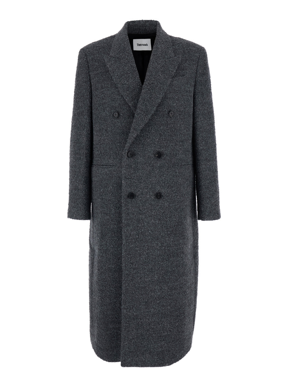 Double-Breasted Wool Coat — Gray