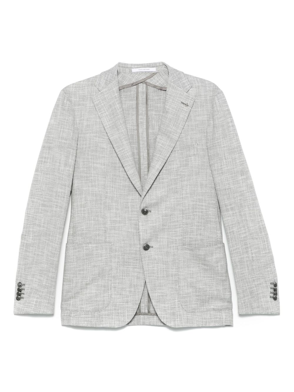 Mélange-effect blazer - Grey
