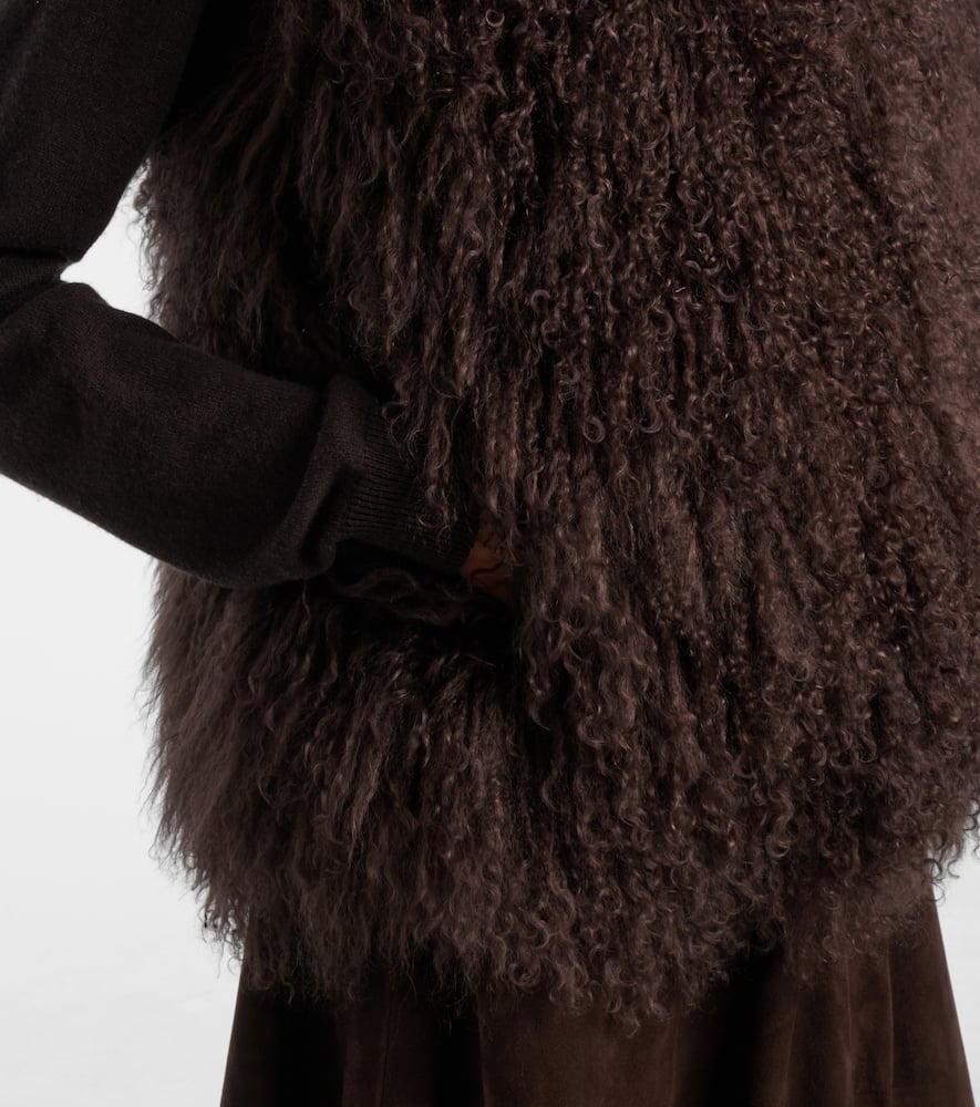 Shearling vest