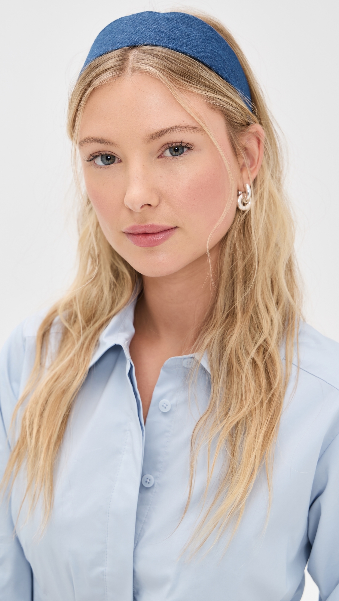 Lele Sadoughi Brigitte Headband French Denim One Size