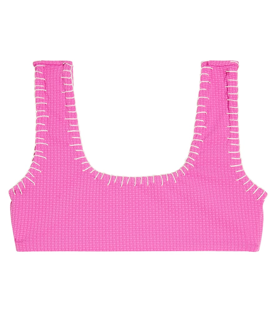 Marysia Bumby Trulli embroidered bikini top