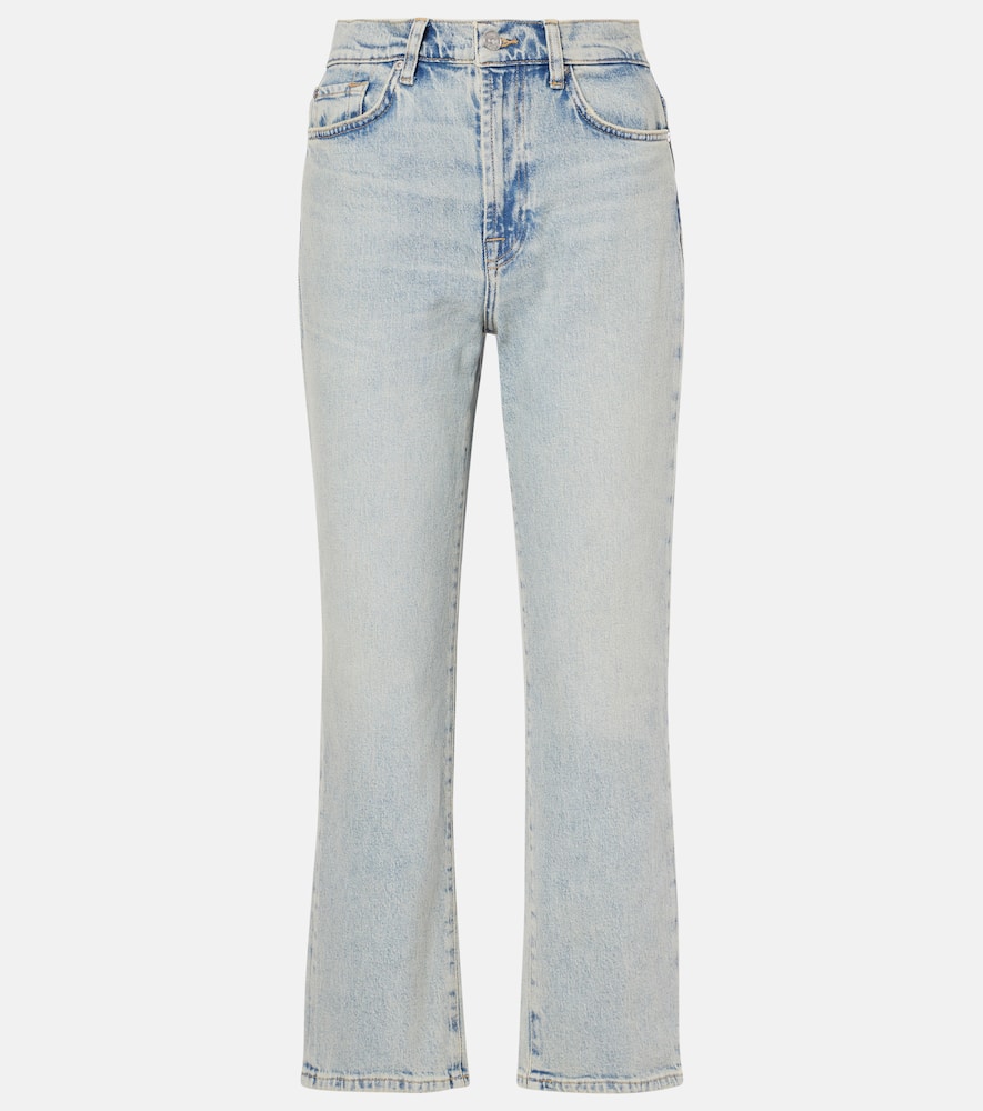 High-rise straight jeans