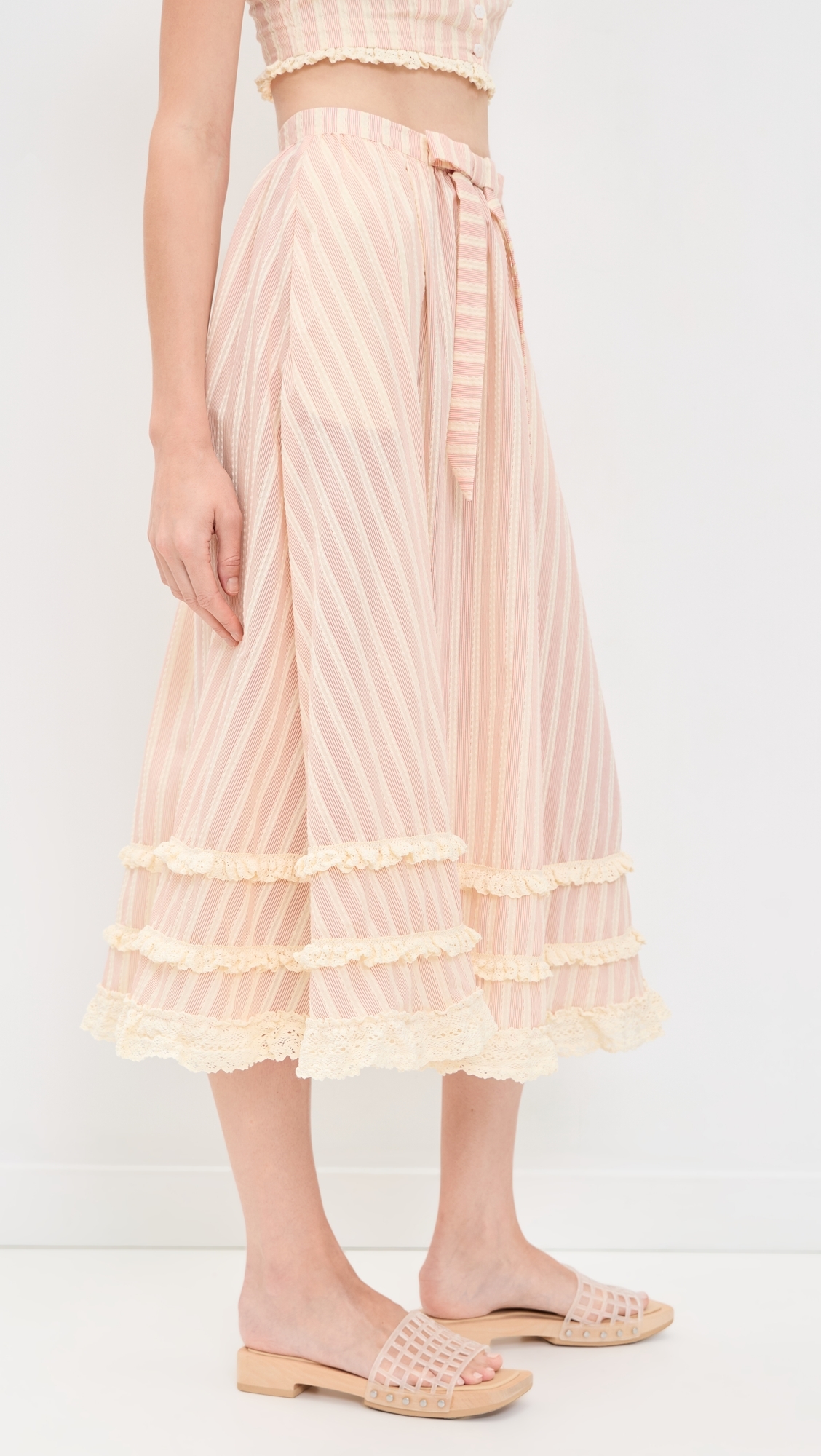 Naomi Midi Skirt Red