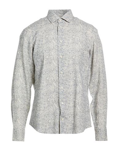 Man Shirt Light blue Size M Linen