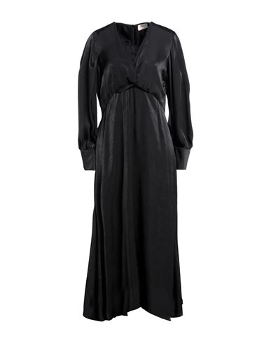 Woman Midi dress Black Size XL Polyester