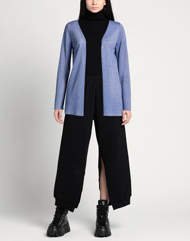 Woman Cardigan Blue Size M Viscose, Polyamide, Polyester