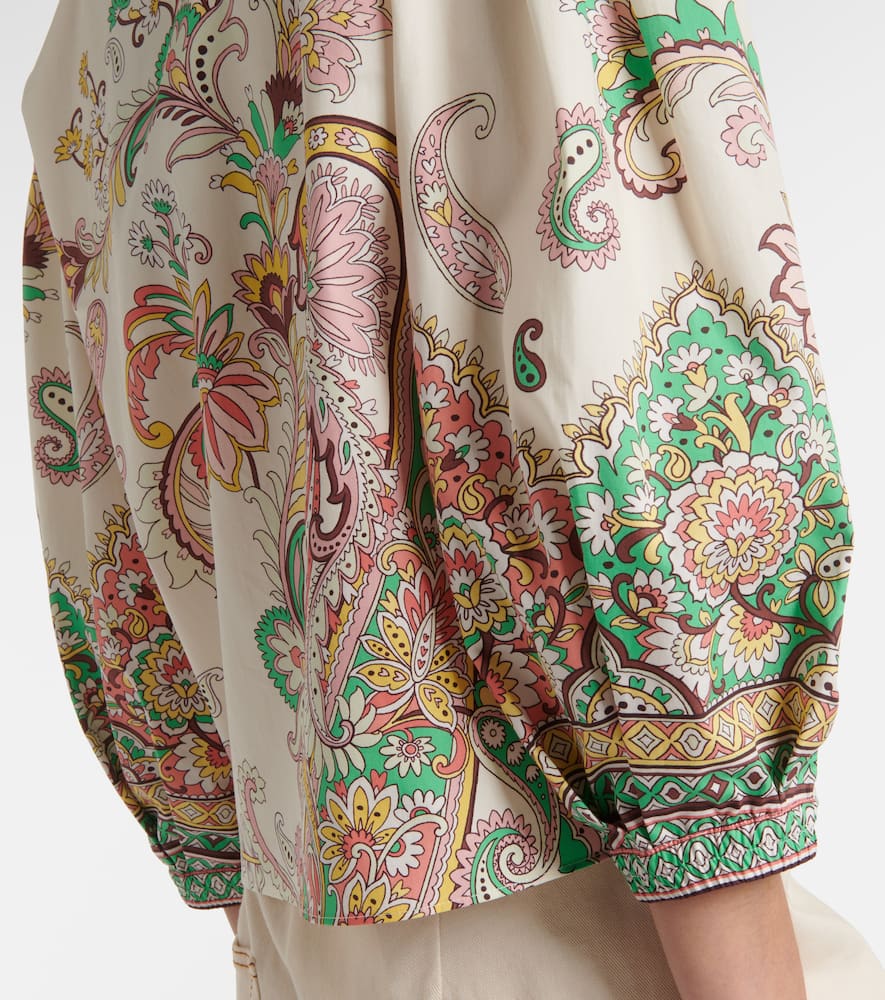 Printed cotton top