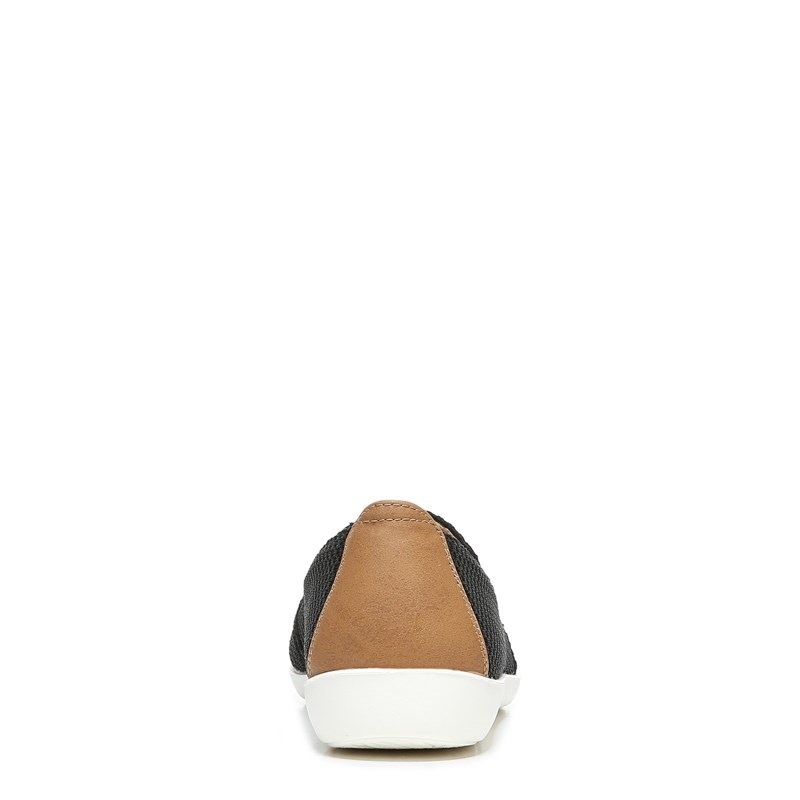 Women's Next Level Moccasin Shoes (Black Fabric)