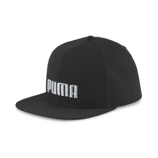 PUMA Flat Brim Cap in Black, Adult