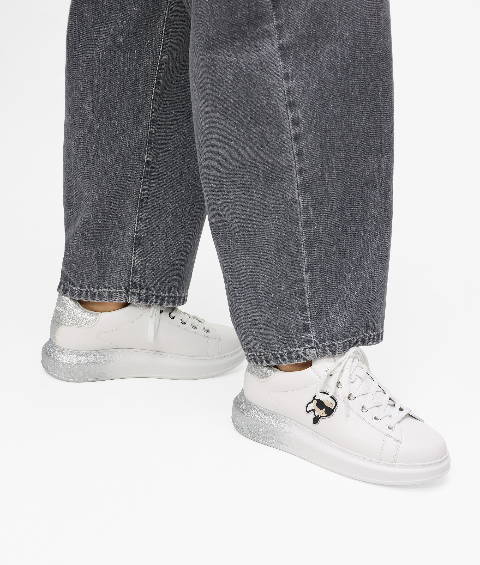 Karl Lagerfeld - Ikon Nft Kapri Ombre Sneakers, Damen, Weiss, Größe