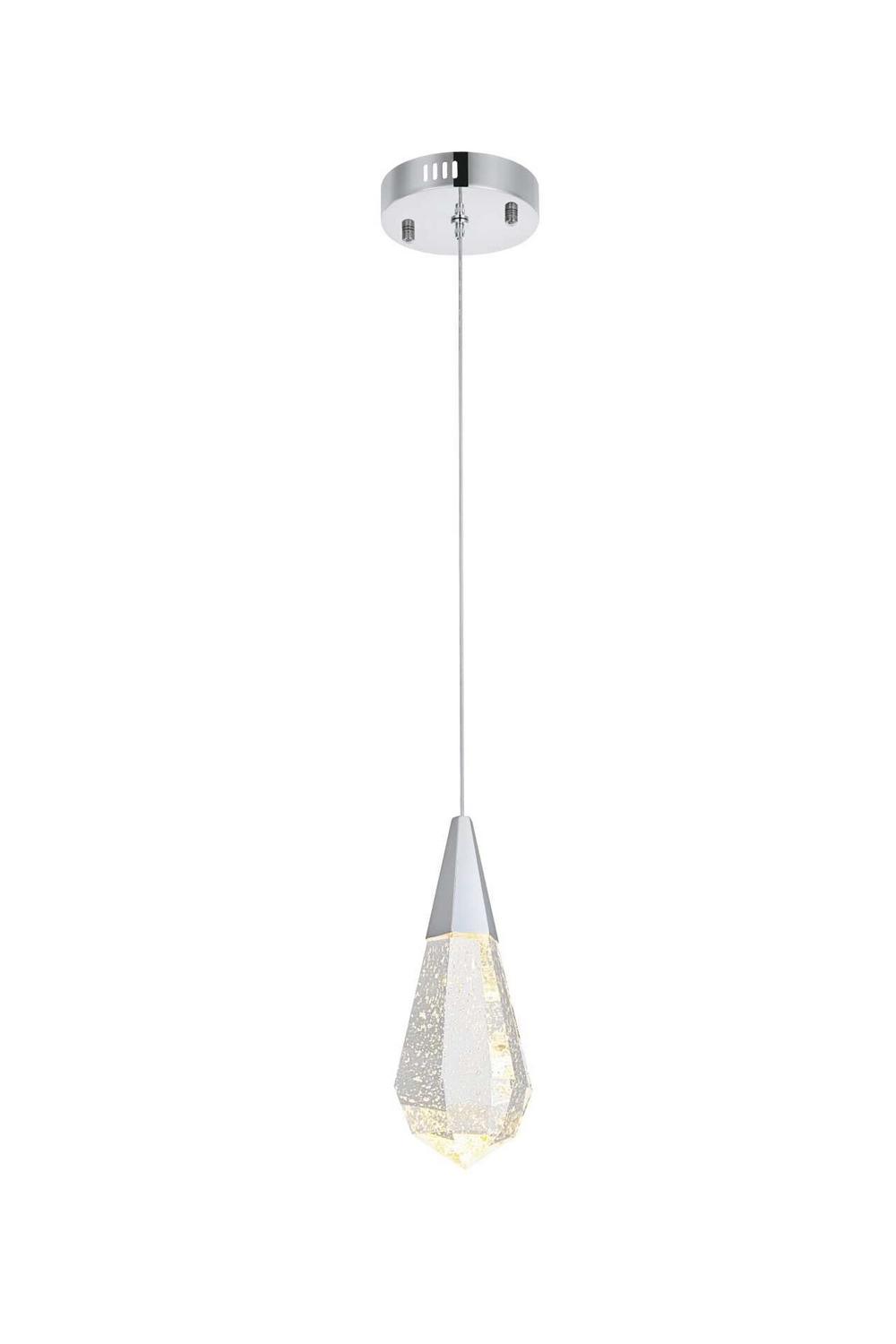 Chrome LED Pendant from the Amora Collection