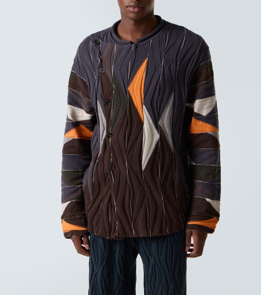 Raday asymmetric cotton cardigan