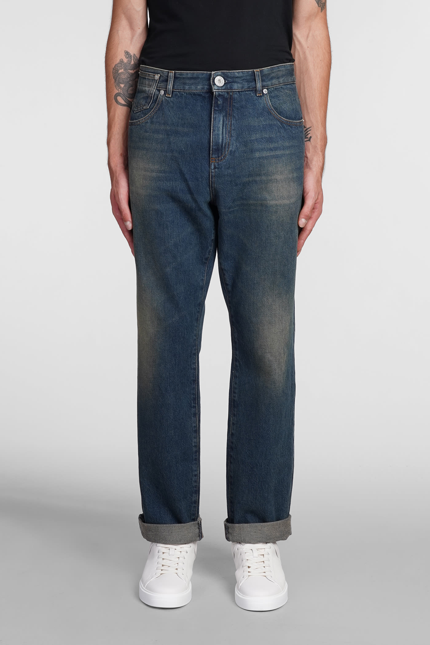 Jeans In Blue Cotton