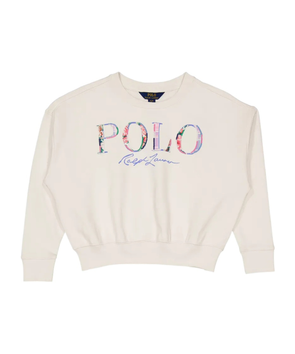Floral-logo sweatshirt
