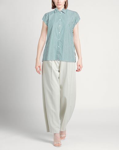 Woman Shirt Dark green Size L Cotton