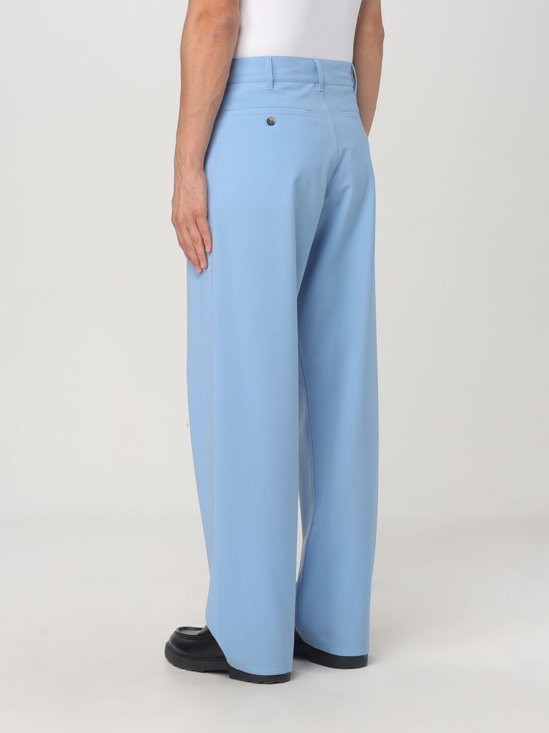 Mending-logo straight-leg trousers - Black