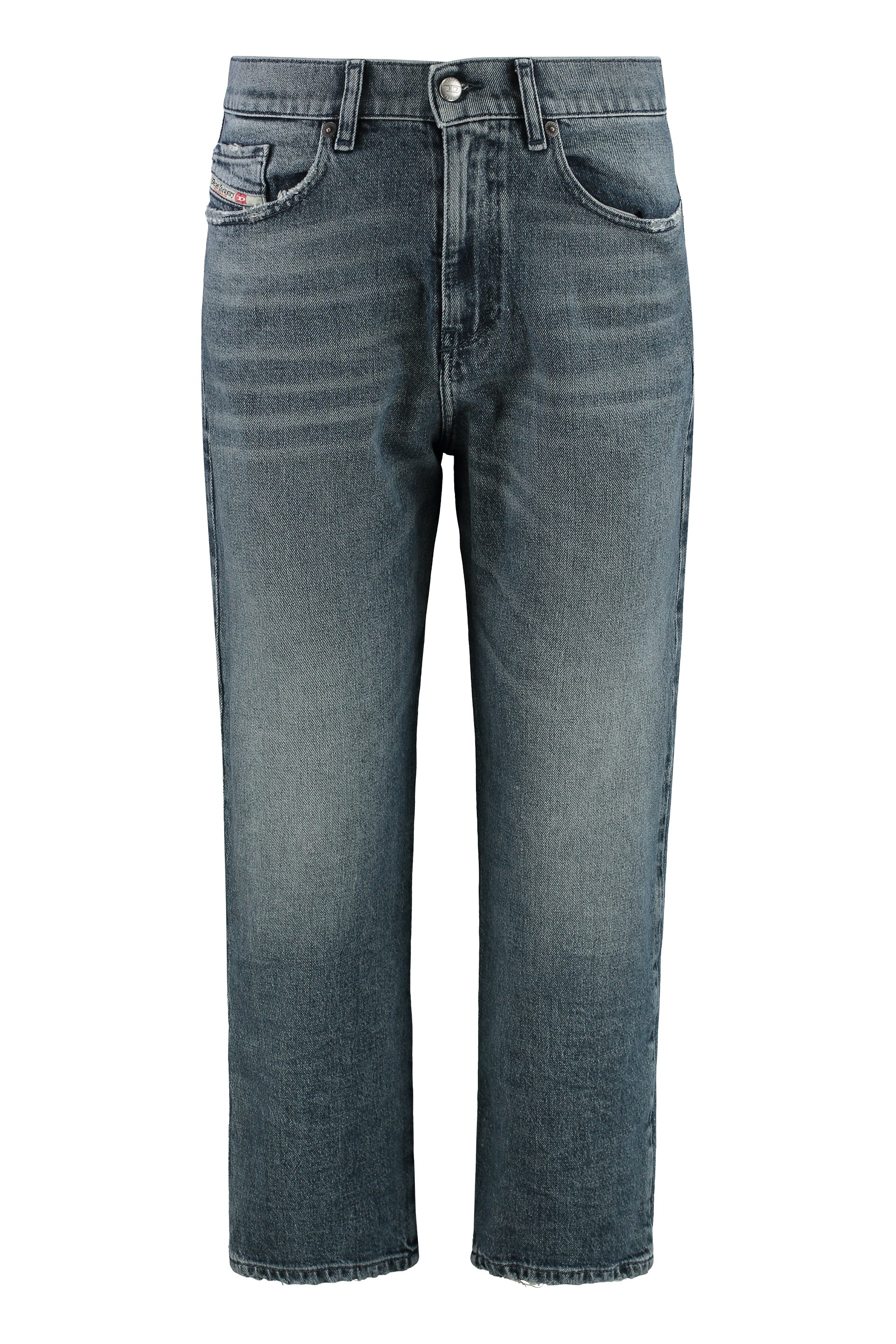 Regular Fit Straight-Leg Jeans — Blue