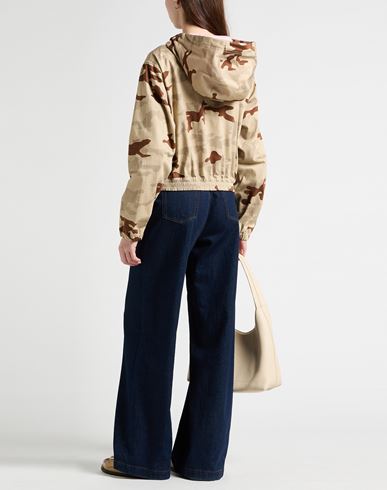 Woman Jacket Beige Size 2 Cotton, Elastane