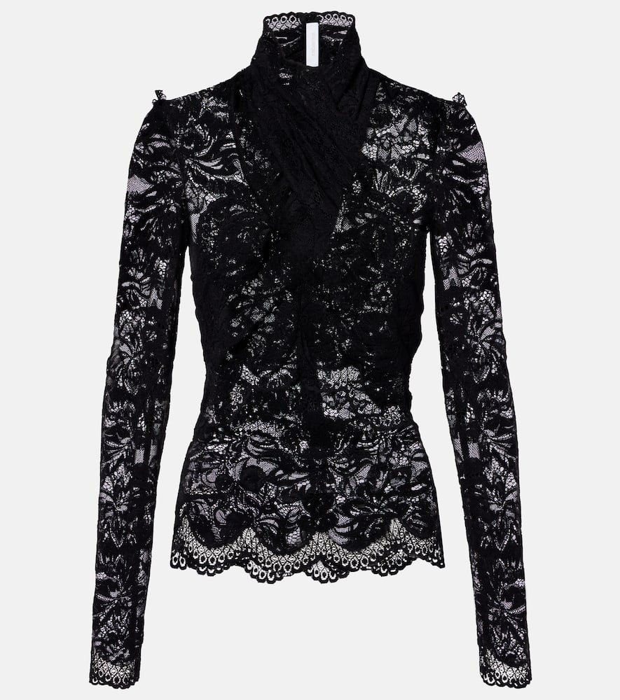 Floral lace top