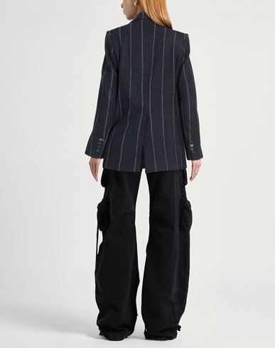 Eleventy Platinum Woman Blazer Midnight blue Size 4 Alpaca wool, Polyamide, Linen